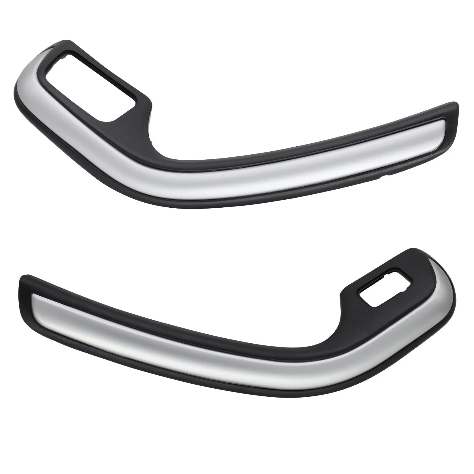 Pair of Front Inner Door Grab Handles for Ford BF Falcon - Silver