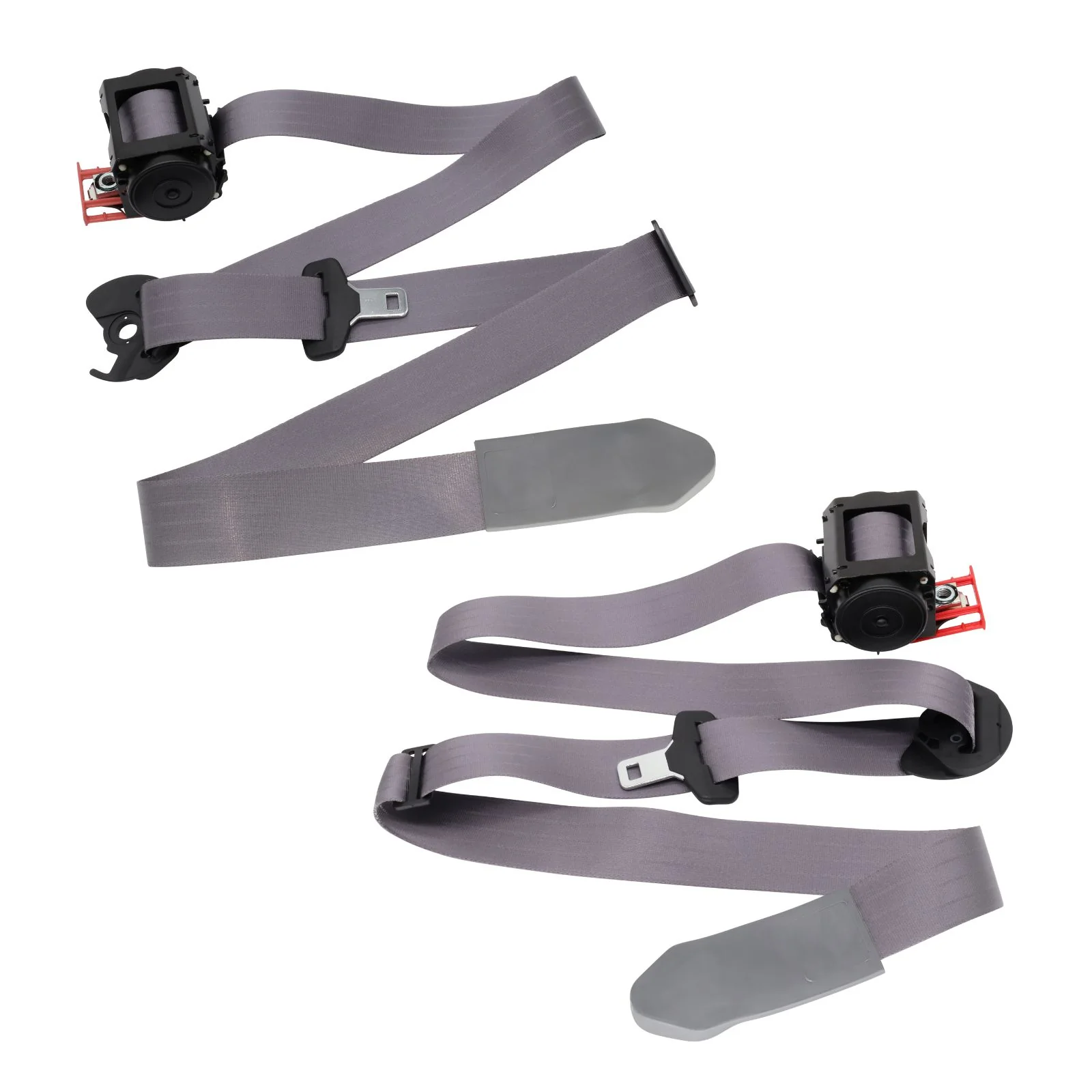 Pair of Front Seat Belts for Ford AU BA BF Falcon - Grey