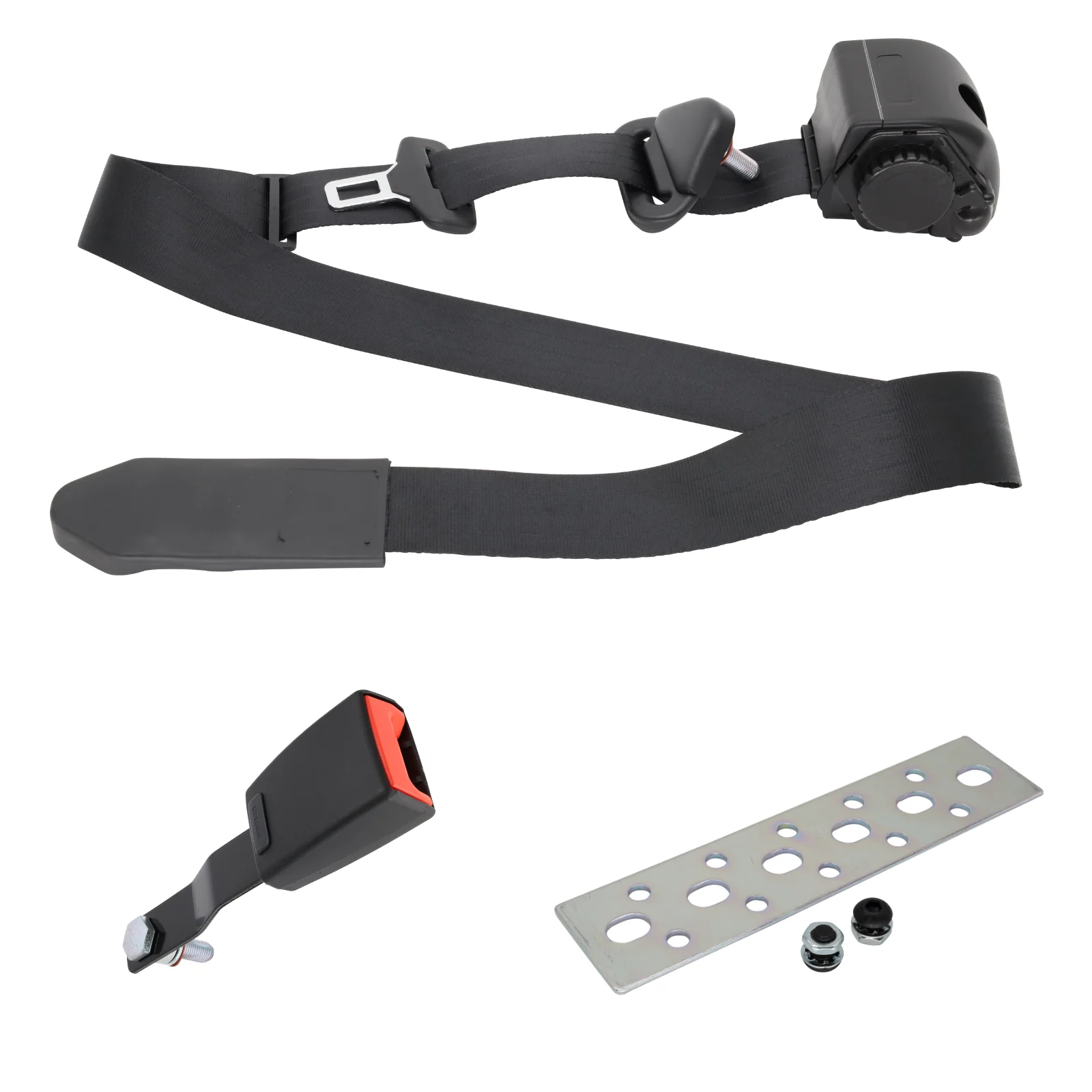 Right Front Seat Belt for Toyota 80 Series – Seat Mount – Black
