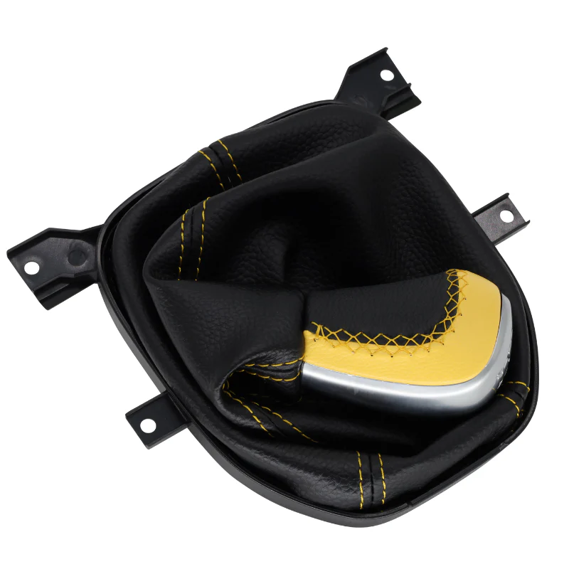 Yellow Gear Shifter Knob and Boot for Holden VE Commodore – V8 Six Speed Manual - Image 2