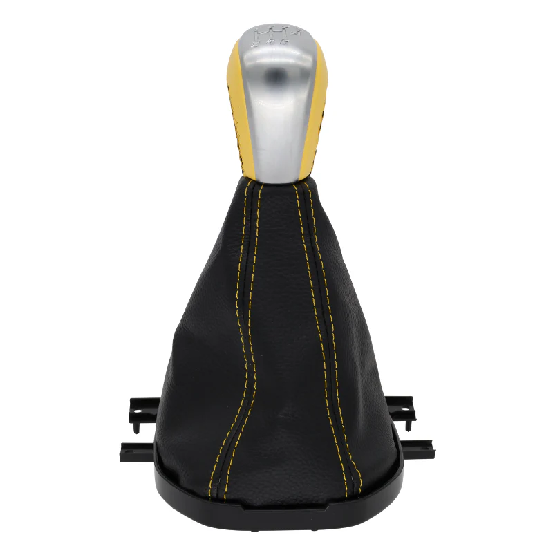 Yellow Gear Shifter Knob and Boot for Holden VE Commodore – V8 Six Speed Manual - Image 3